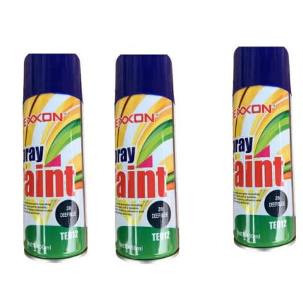 Deep Blue Spray Paint - 3pcs