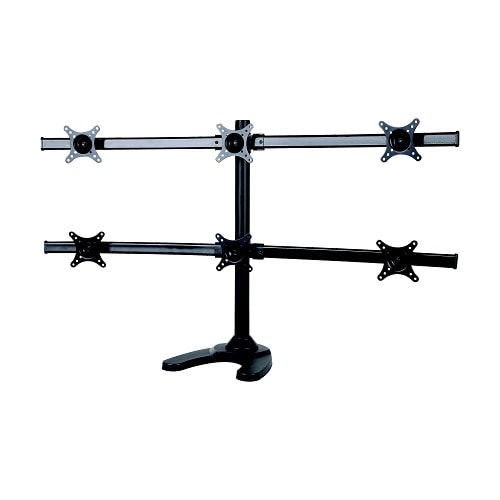 Adjustable Computer TV Six Monitor Holder Arm Desk Mount Base Stand
