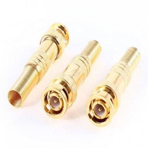 BNC Connector - Gold - 50 Pcs