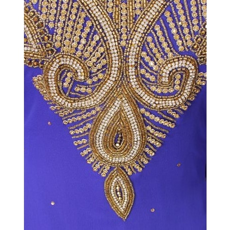 2 In 1 Ladies Stone Caftan - Royal Blue
