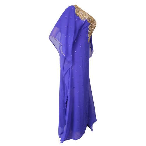 2 In 1 Ladies Stone Caftan - Royal Blue