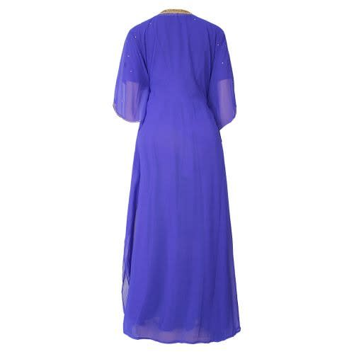 2 In 1 Ladies Stone Caftan - Royal Blue