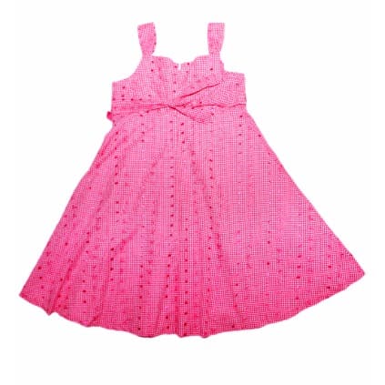 Cotton Bow Dress - Pink