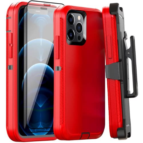 Case For Iphone 12 Pro Max Case 6.7 Red