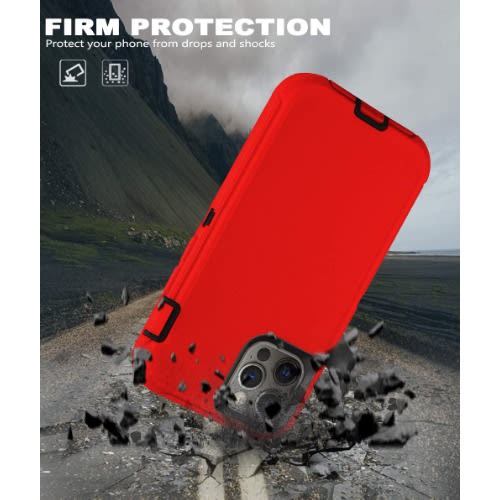 Case For Iphone 12 Pro Max Case 6.7 Red