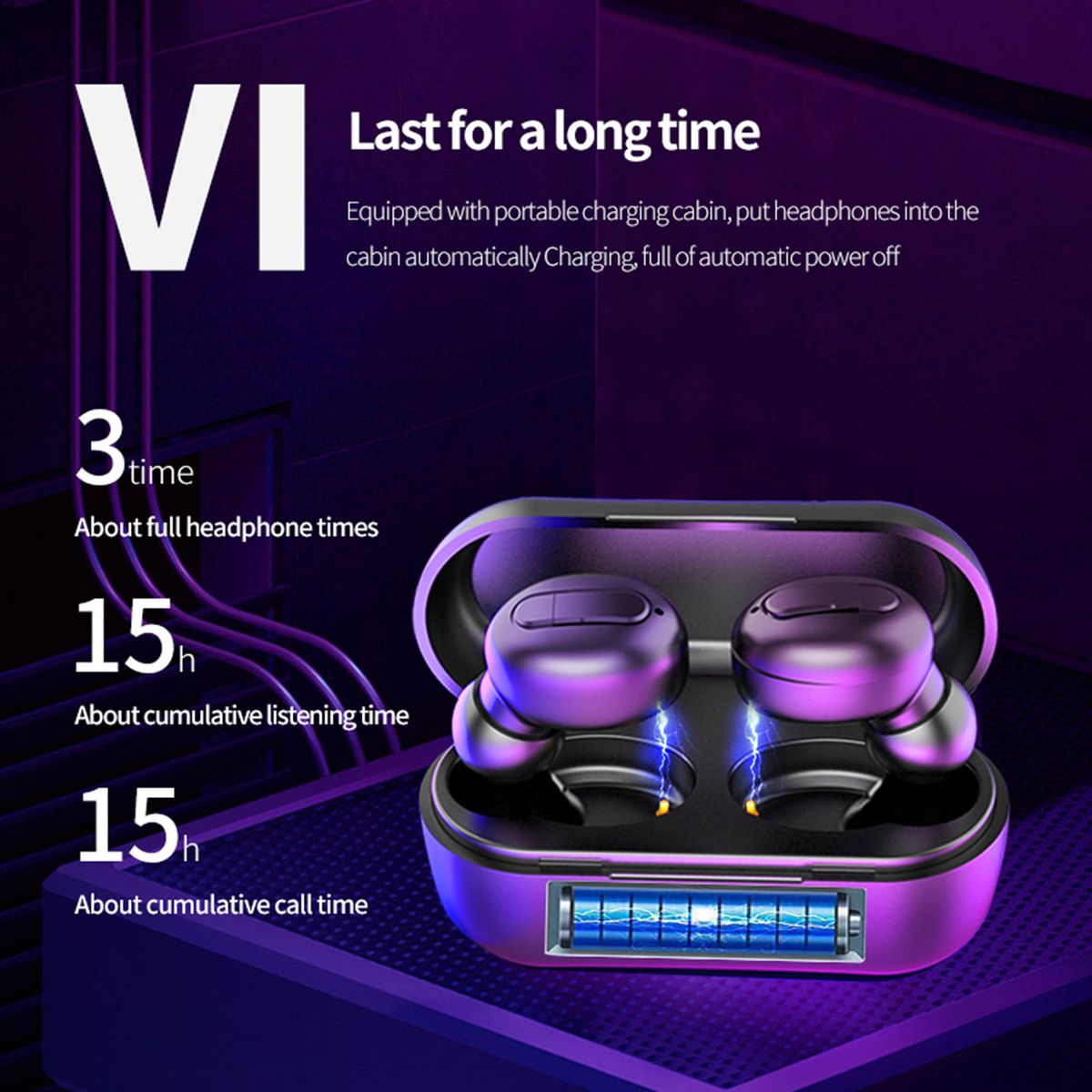 True Wireless Earbuds Bluetooth 5.0 Earphones