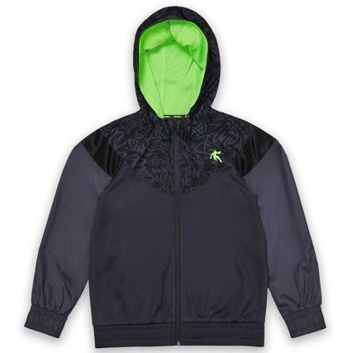 Boys Lay Up Full Zip Basketball Hoodie Jacket - Neon Green