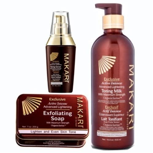 Makari Exclusive Toning Body Lotion - 500ml + Serum + Soap - 200g