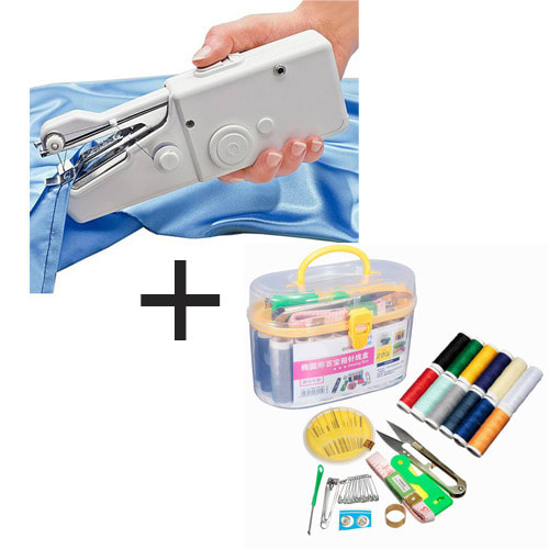 Handy Stitch Portable Cordless Sewing Machine + Sewing KIt