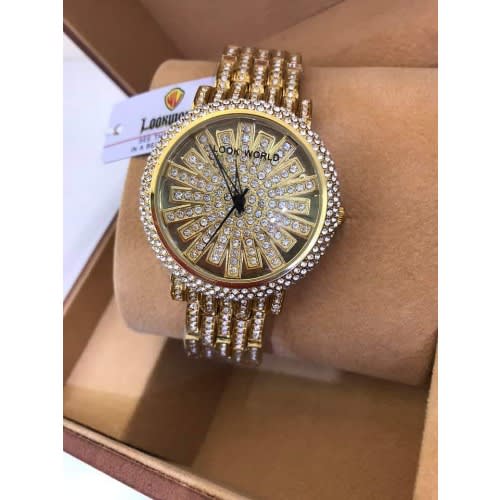 Rolling Inspired Men's Round Iced Wrist Wacth
