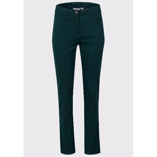 Ladies Twill Cotton Trousers- Teal Green
