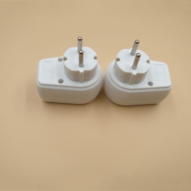 4.8 MM EU Plug European Standard Power Adapter 250V 16A ,Changeover Switch Adaptor Socket With ON OF With Child Safety Lock