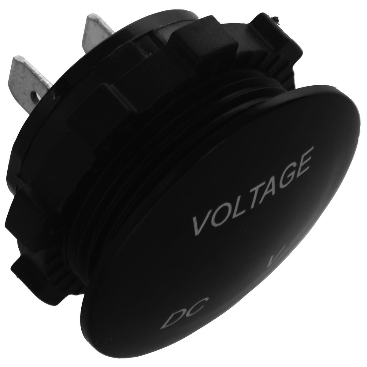 Voltage Meter Universal Voltmeter Digital Display Water Resistant LED Green Color for 12V-24V DC Car Motorcycle Automobile Truck
