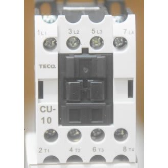 AC Magnetic Contactor CU-10. 4 Poles, 25A, 230V, 50/60Hz 230V