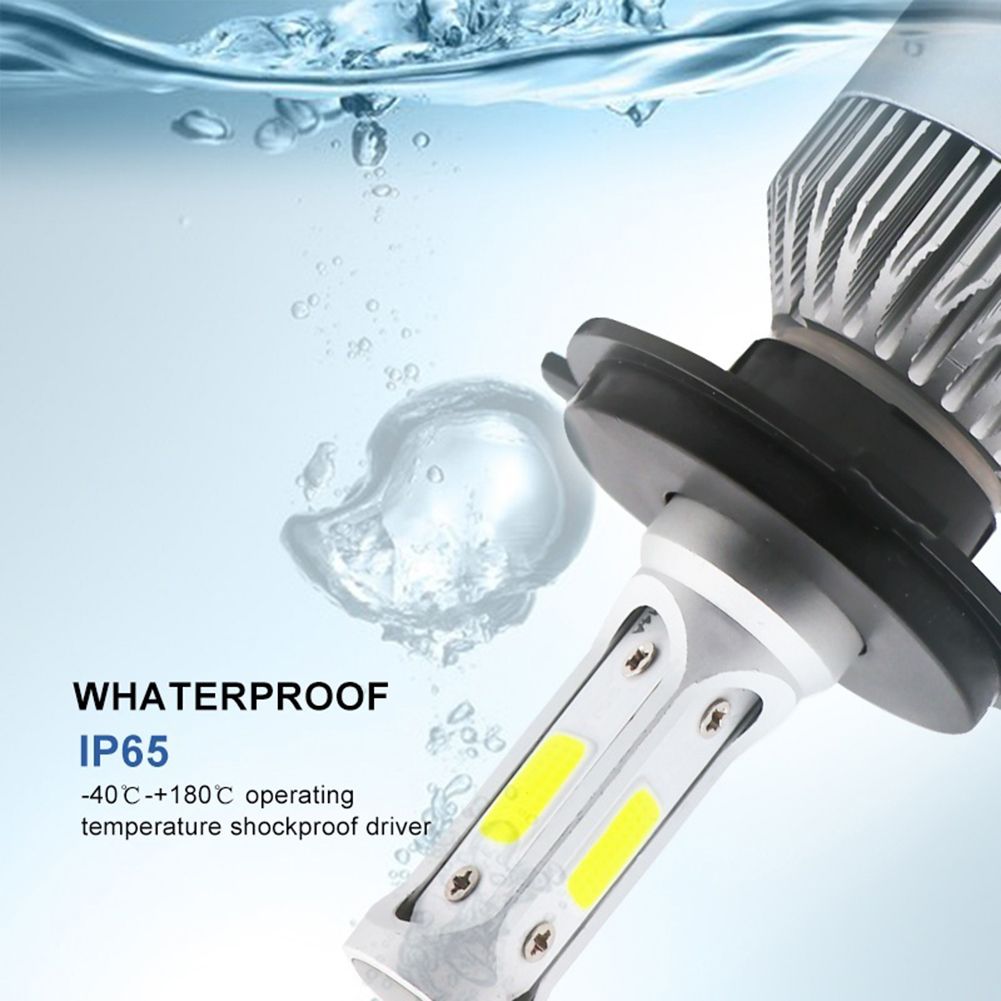 2Pcs S2 H1 H3 H4 H7 H8 H9 H11 9005 9006 9012 H13 9007 9004 Car LED Head Light