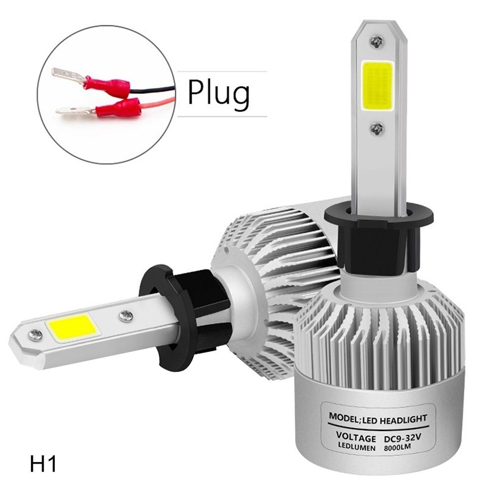 2Pcs S2 H1 H3 H4 H7 H8 H9 H11 9005 9006 9012 H13 9007 9004 Car LED Head Light