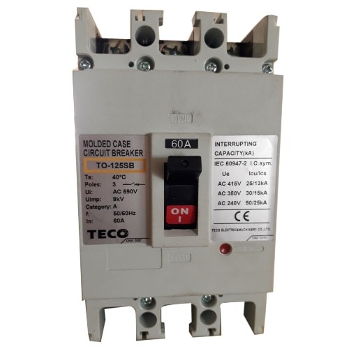 Moulded Case Circuit Breaker (MCCB) 15-60A, 3 Poles, 690V
