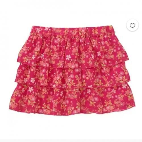Three Tiers Chiffon Skirt For Kids