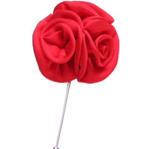 Lapel Pin Boutoneire- Red