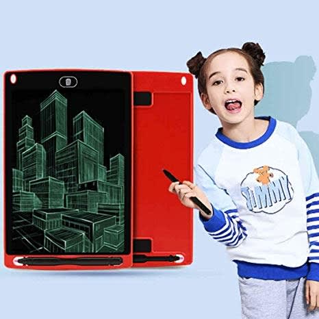 8.5" Kids Electronic LCD Writing Tablet + Free Stylus Pen - Red