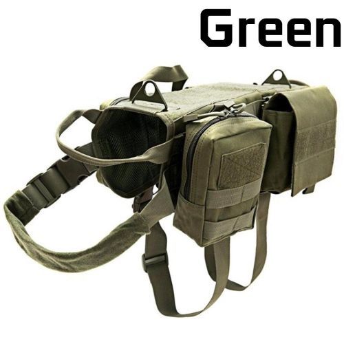 SUPREPET Big Dog Harness Nylon  For Large Dogs Pitbull Military Army Dog Harness Hunting Outdoor German Shepherd