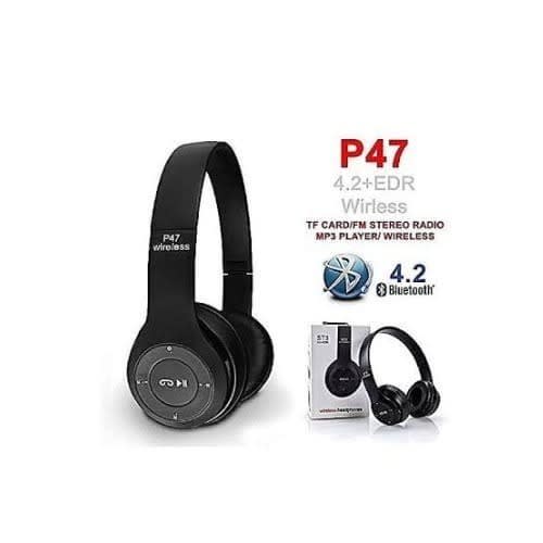 P47 Wireless Headphone - Black