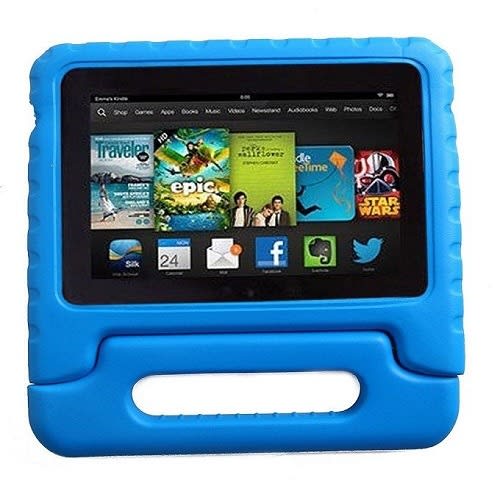 Fire 7 Inches 1gb Ram 16gb  Kids Educational Tablet With Alexa + Blue  Pouch