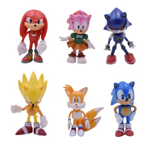 Sonic The Hedgehog Value Collection - 6pc Figures