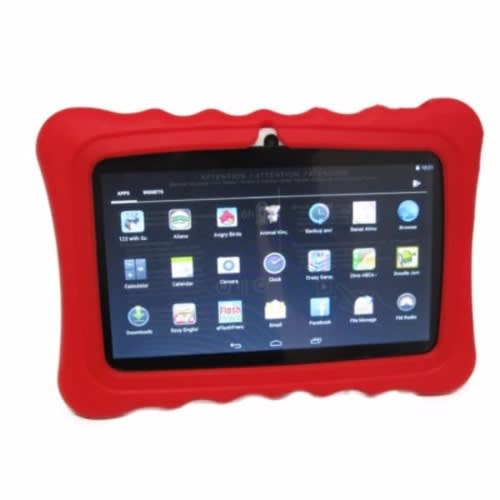 Educational And Learning Tablet For Kids - Pre Installed Apps, Rhymes, Cartoon And Games- Red