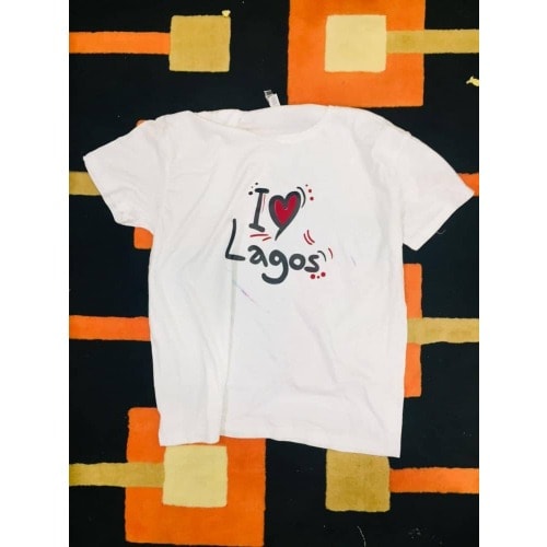 I Love Lagos Custom Branded T-shirt - White