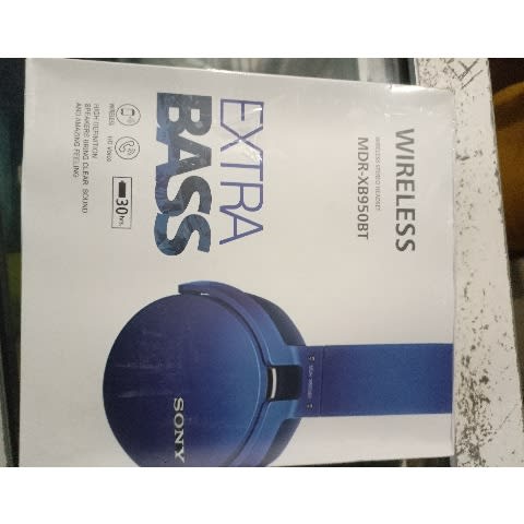 Bluetooth Headphones With Extra Bass - Blue