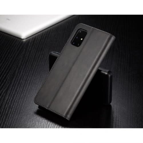 Leather Flip Case For Samsung A31 - Black