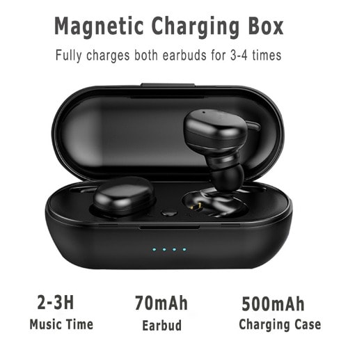 Y30 Wireless Bluetooth Earphones 5.0 Stereo Sound Music In-ear Earbuds