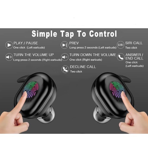 Y30 Wireless Bluetooth Earphones 5.0 Stereo Sound Music In-ear Earbuds