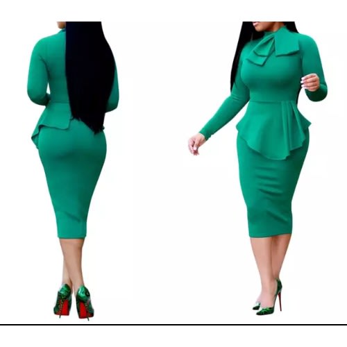 Ladies' Bodycon Dress - Green