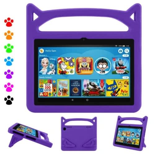 Kids Shockproof Defender Case For Firehd 8 2020