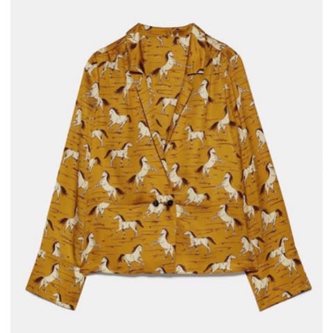 Lapel Collar Blouse