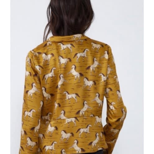 Lapel Collar Blouse