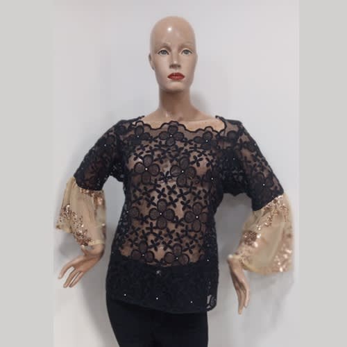Ayinke Organza Lace Blouse