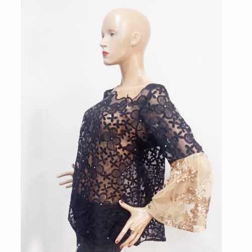 Ayinke Organza Lace Blouse