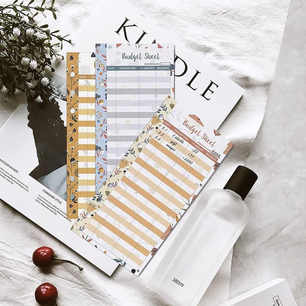 12 Expense Budget Sheets, Money Organizer for A6 Budget Binder -for Cash & LEDger Book, for Wallet, Budget Planner