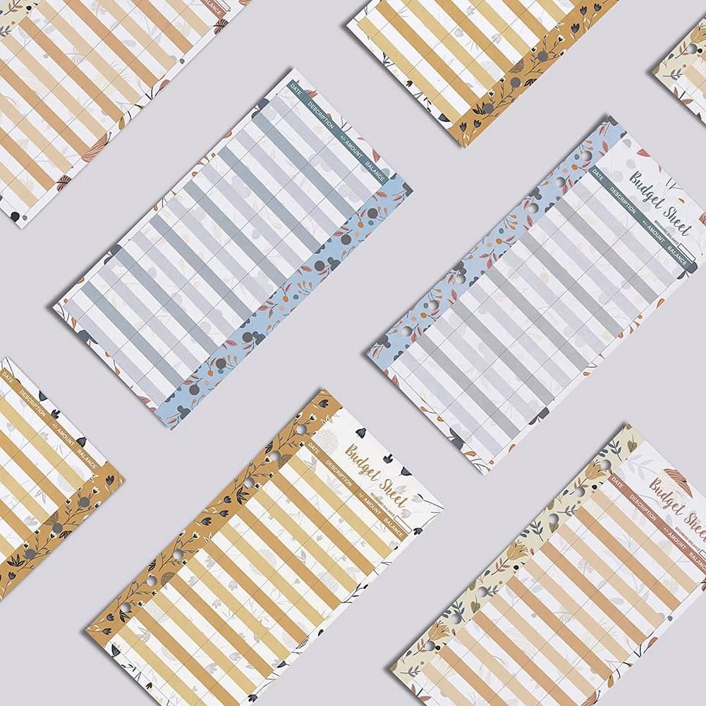 12 Expense Budget Sheets, Money Organizer for A6 Budget Binder -for Cash & LEDger Book, for Wallet, Budget Planner