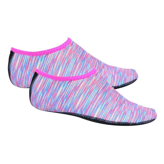 Soft Water Shoes Stretchy Aqua Socks Yoga Swim Shoe Dive Sock Pink S