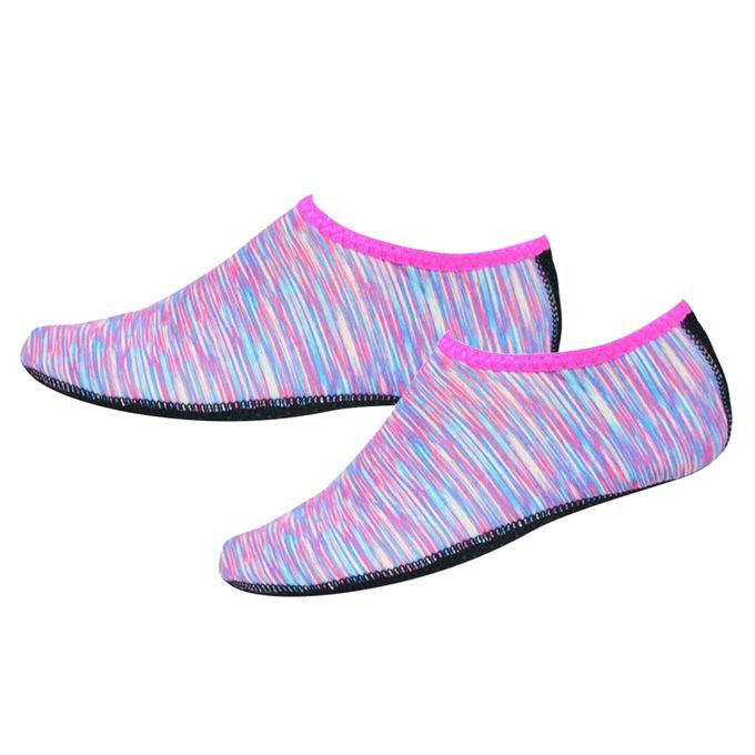 Soft Water Shoes Stretchy Aqua Socks Yoga Swim Shoe Dive Sock Pink S