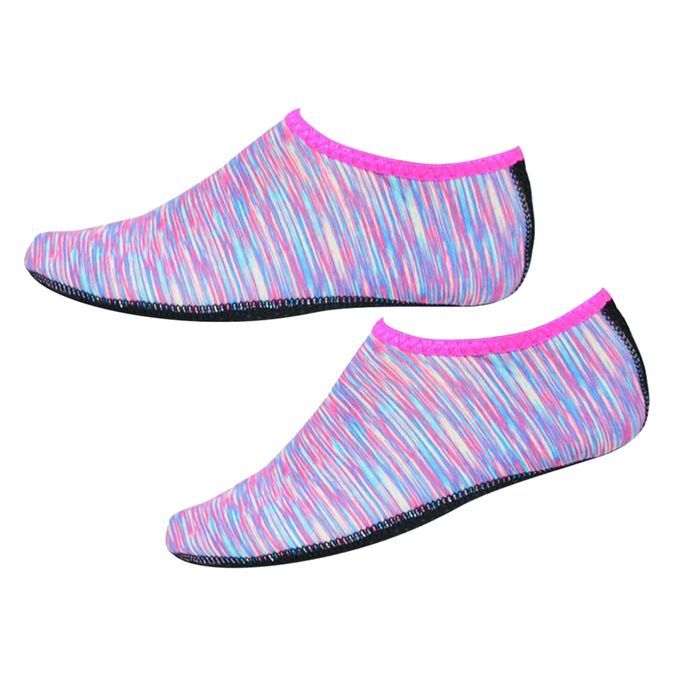 Soft Water Shoes Stretchy Aqua Socks Yoga Swim Shoe Dive Sock Pink S