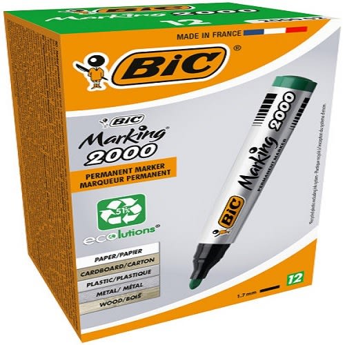Marker Box - Eco 2000  - 12 Pieces - Green