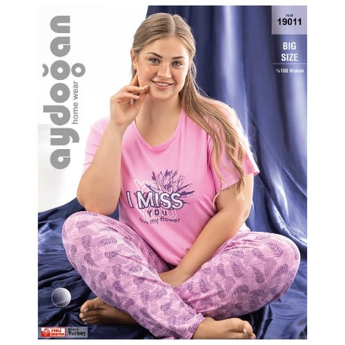 Female pyjamas  /sleep Wear - Baby Pink
