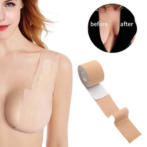 Plus Size Breathable Breast Push Up Boob Tape - 5pcs