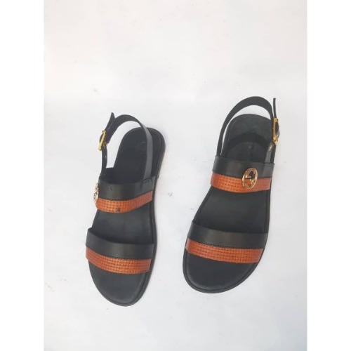 Men's Two-Tone Buckled Sandal