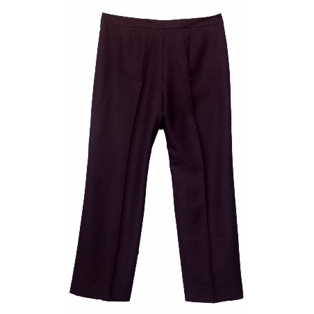 Women Classic Crepe Pant - Purple